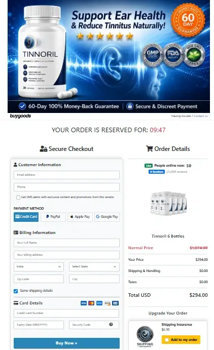 Tinnoril Tinnoril Order Page